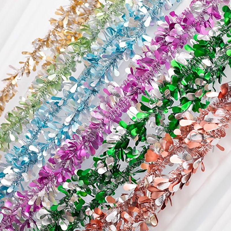 2.8M New Year's Ribbon Latte Strips Christmas Classroom Wedding Indoor Birthday Festival Wedding Decoration Wedding Arrangement