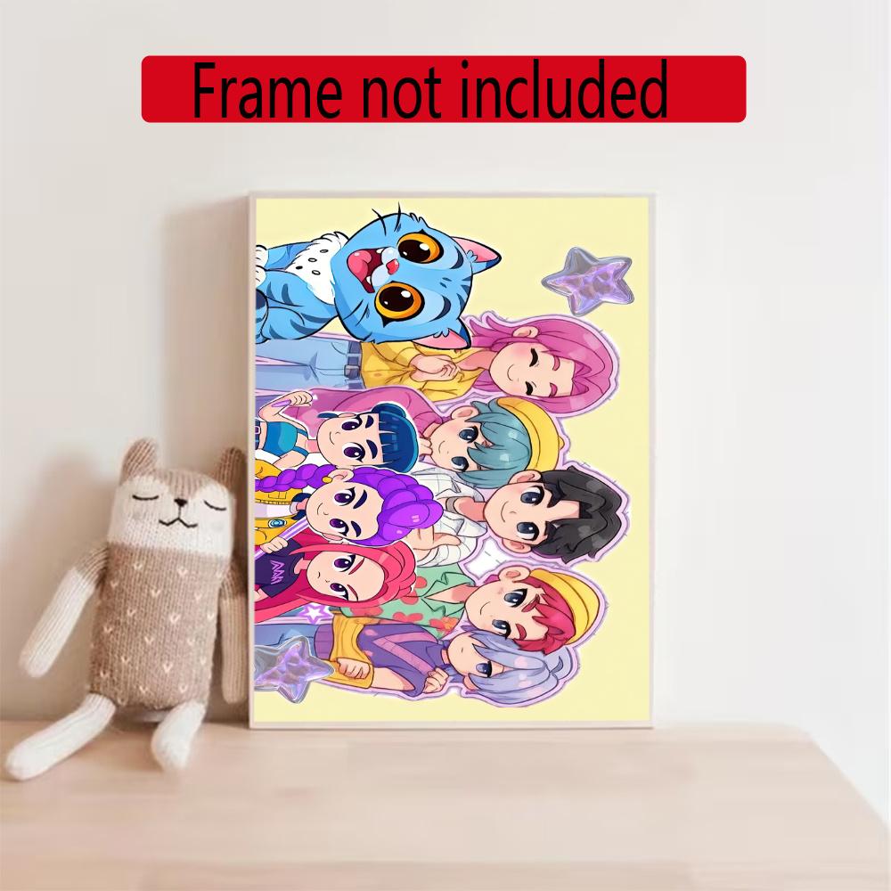 Saja Boys 5D Diy Diamond Painting Round Diamond Mosaic Suitable For Beginners Diamond Painting Rhinestones Gift Frameless