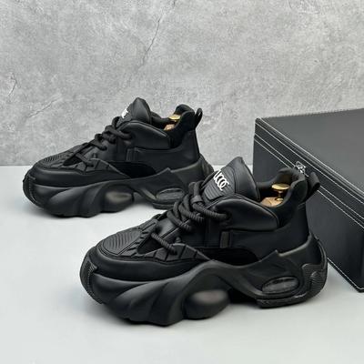 Platte hak Dikke hak 47 Herenschoenen Casual Home Design Zwarte schoenen Heren Sneakers Sportschoenen Sneakersy Sneacker