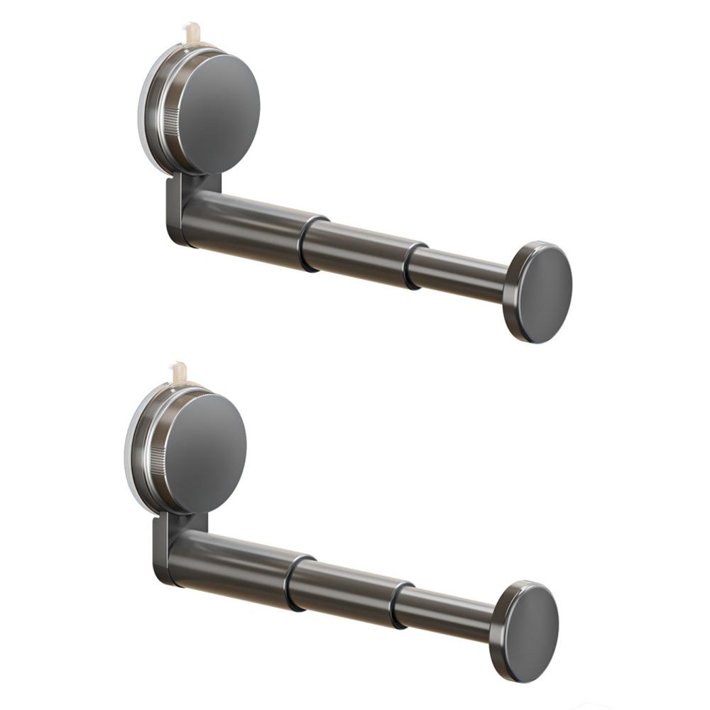 2 PCS Space-Saving Storage Rack Suction Cup Storage Organizer Durable Clothes Hanger  Kitchen