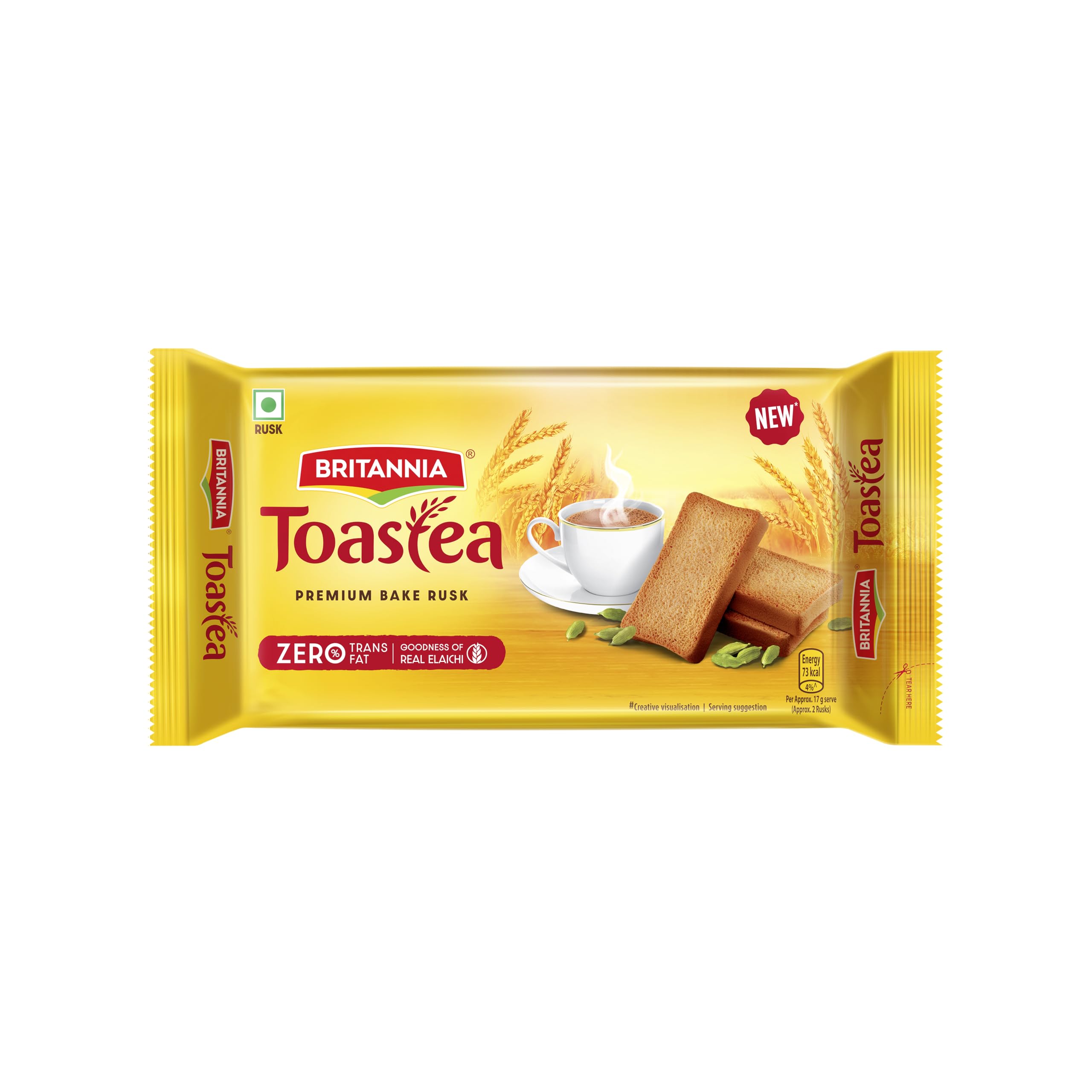 

Britannia Toastea Premium Bake Rusk 250g or 250g+50g (Weight May Vary)
