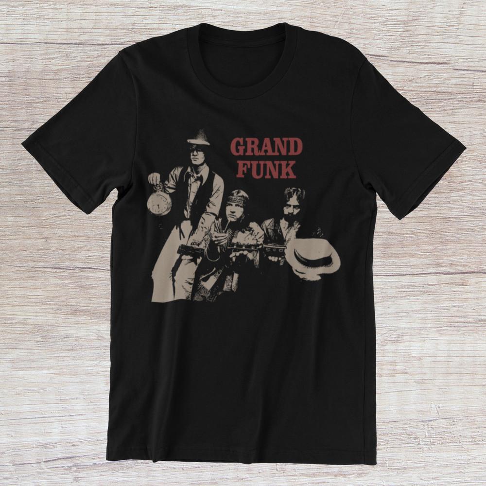 GRAND FUNK RAILROAD 1969 Album  70s Rock Band on Ring Spun Cotton Tee Unisex T-Shirt M