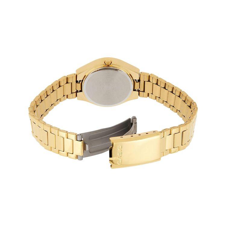 Casio General Series Minimalist Casual Fashion Pointer Watch Business Quartz Stainless Steel Band Women Watches Gold LTP-1170N-9A