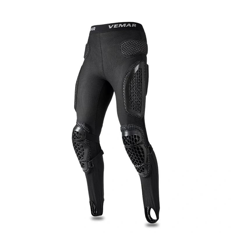 Summer Protective Motorcycle Pants Men - Armored Trousers Pants with Hip Knee Guards for Motocross, Sports Bike Riding Gear