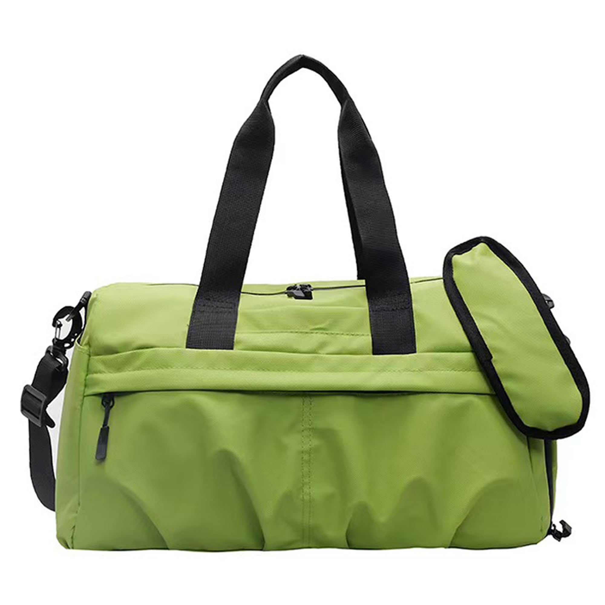 

Foruirui Спортивная сумка с отделением для обуви, дорожная сумка, водоотталкивающая, с отделением для влажных и сухих вещей, большая, легкая, унисекс, сумка, репеллент, разделение, вместимость, нейлон, зелёный