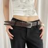 Leather Women's Belt Vintage Dress Jeans Belt American Waist Belt  Waist Accessories