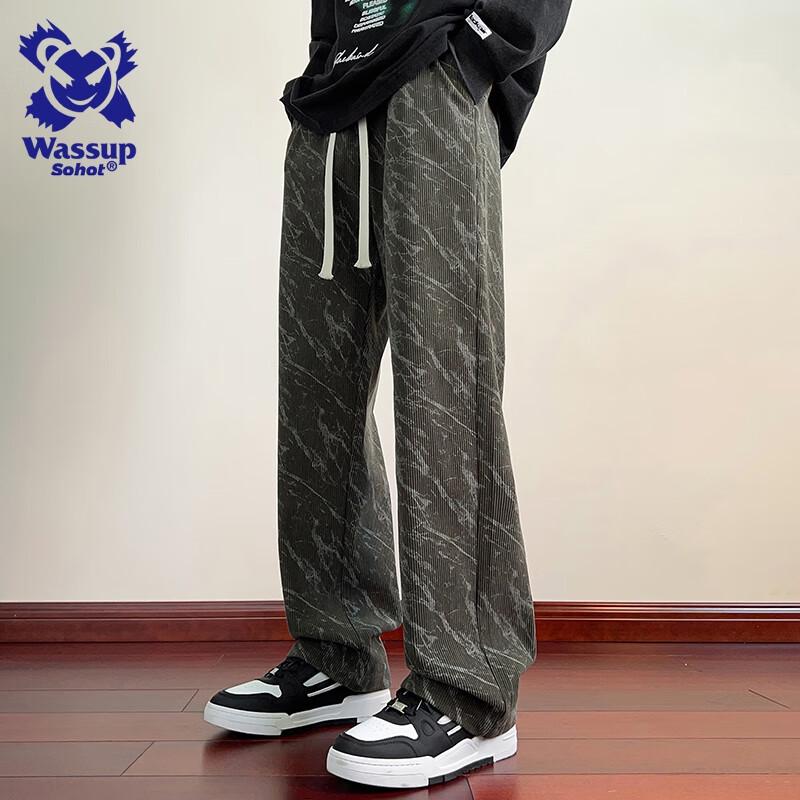 

Wassup Sohot Men s Tie-Dye Corduroy Sweatpants 4XL