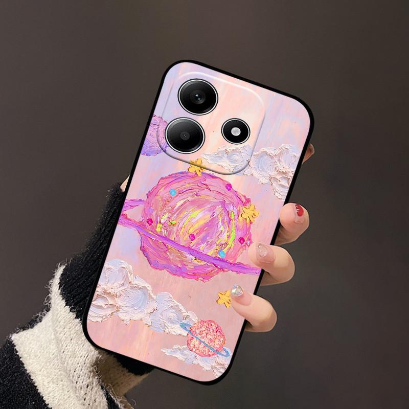 For Redmi Note 14 5G Case Cute Painted Silicone Soft TPU Phone Coque Capa For Redmi Note 14 4G Shockproof Fundas Bumper Cover