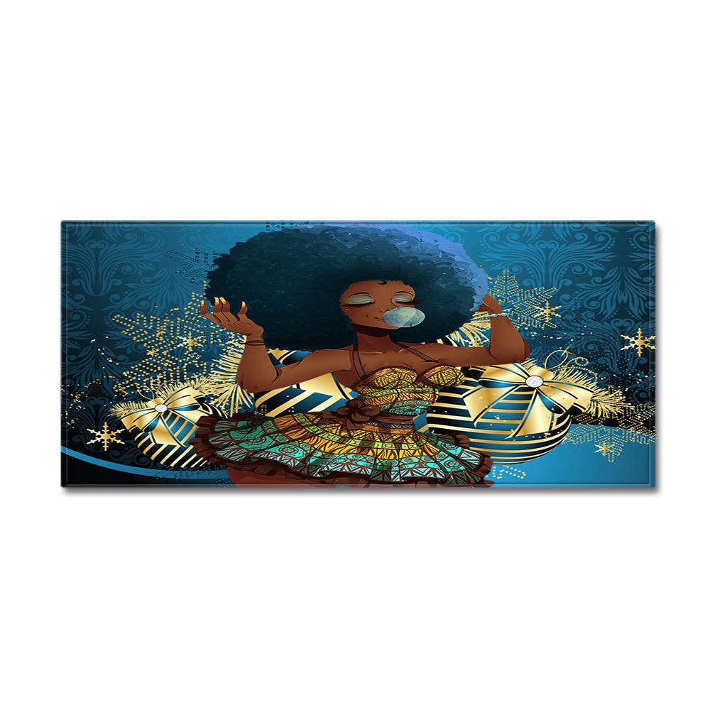 African Women'S Theme Carpet Long Floor Mat Doormat
