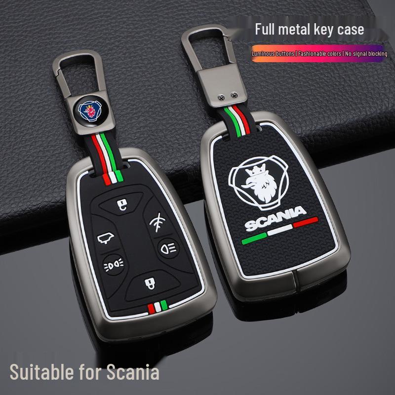 Scania Truck Tractor Key Case for R, G, P, S Series - Remote Shell with Buckle