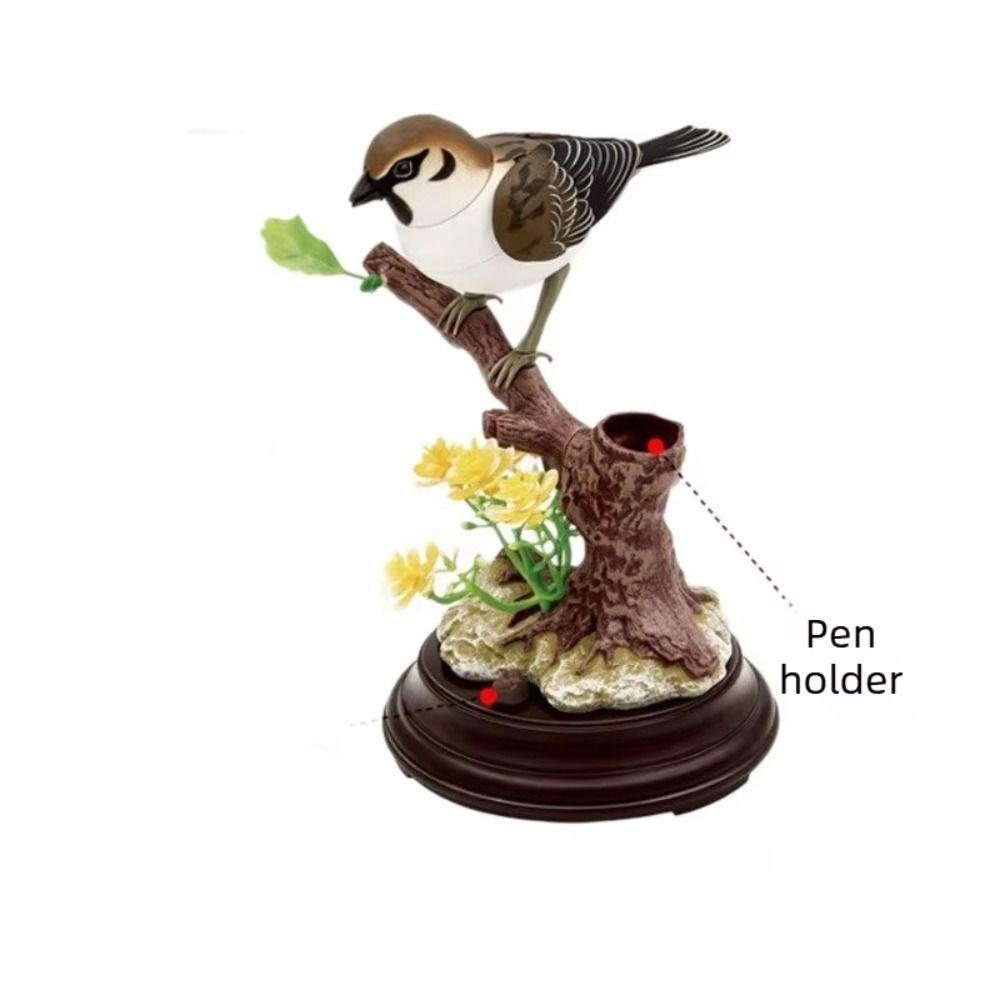 Sound Voice Control Simulation Bird Toy Induction Birdcage Sound-producing Bird Garden Ornaments