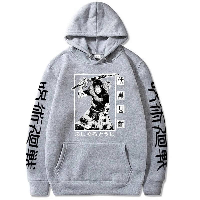 

Anime Jujutsu Kaisen Fushiguro Toji Hoodies Autumn Winter Fleece Streetwear Tops S
