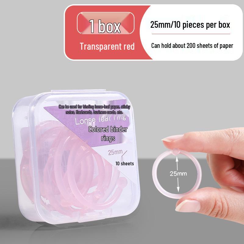 Plastic Openable Loose-Leaf Binder Ring Clip
