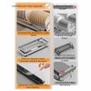 Large Pull-out Dish Rack Drawer Type Dish Drainer Storage Rack Durable Cabinets Organizer  Kitchen