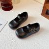 Mädchenschuhe, Kinder Prinzessin kleine Lederschuhe 2025 offene Frühling und Sommer neue Baby Mädchen Retro Mary Jane ausländischer Stil einzelne Schuhe