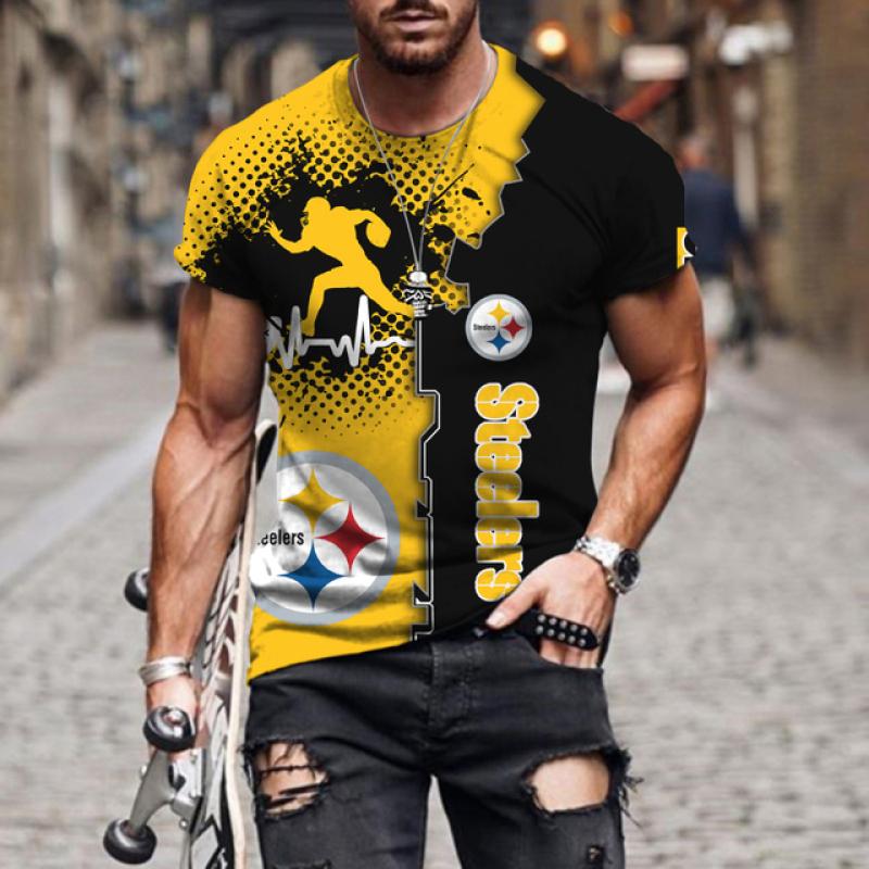 Short Sleeve Round Neck Men's Sports T-shirt Summer Classic Casual Fashion 3d Printed Running Letters Oversized Top