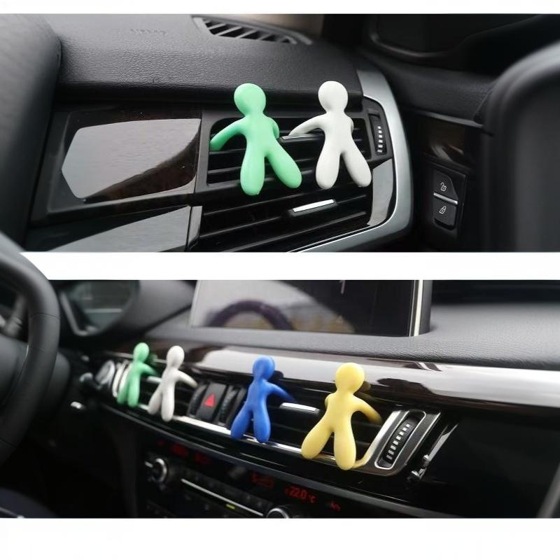 3D Creative Little Elves Air Freshener Natural Fruit Fragrance Car Air Vent Outlet Solid Aromatherapy Fashion Cute Car Interior