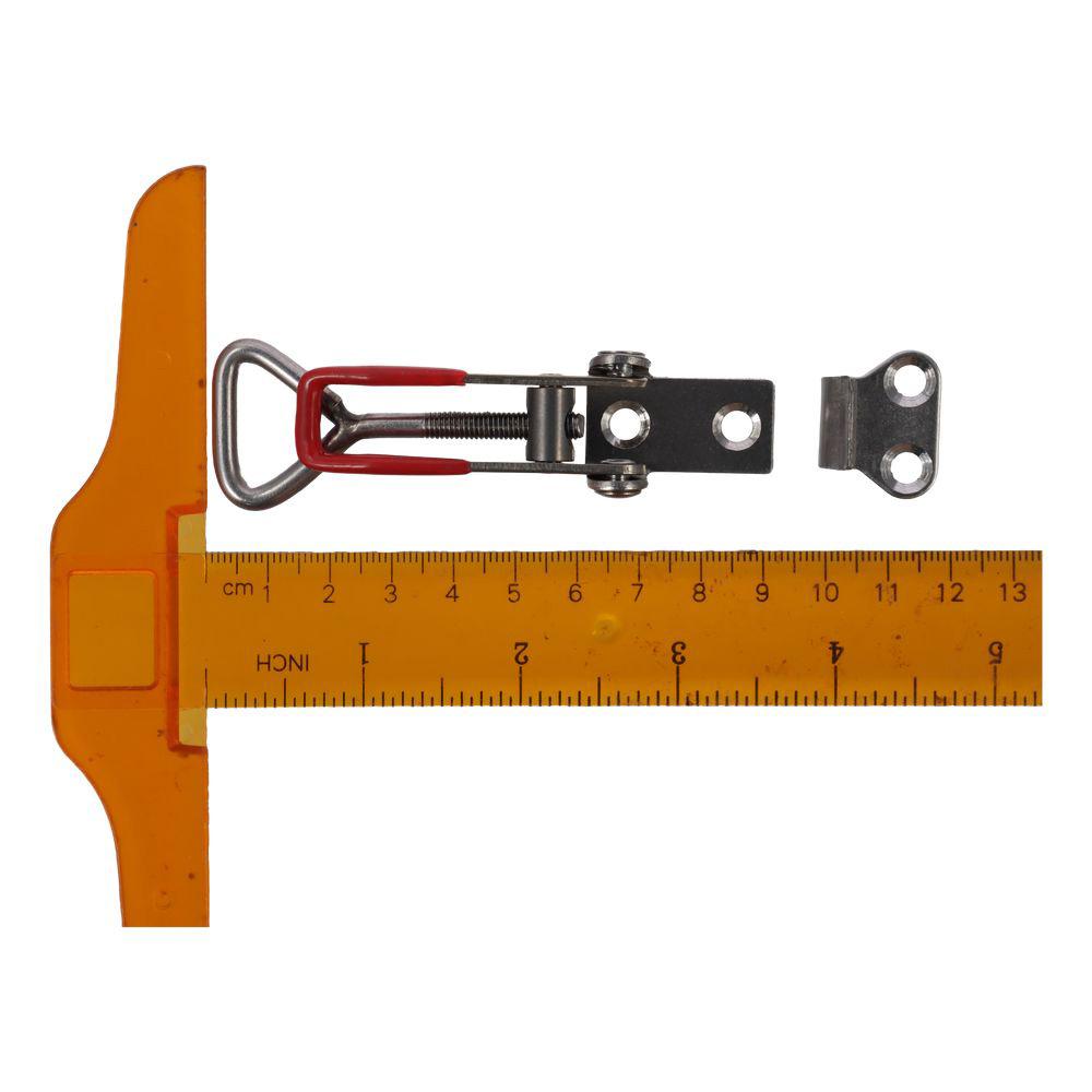 Silver Stainless Steel Latch PVC Plastic Quick Release Lock Buckle Quick Bolt Clamp Worker