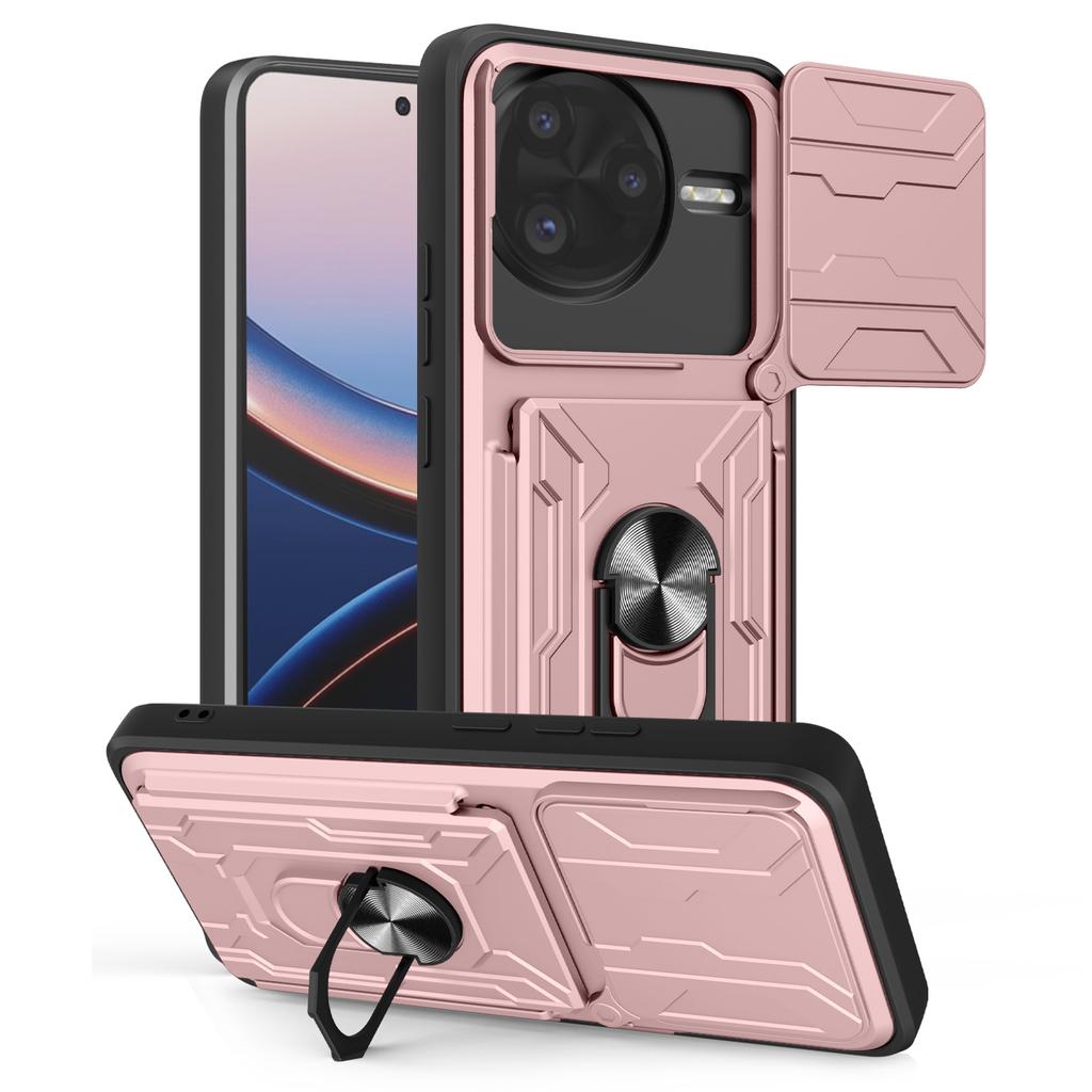 For Xiaomi Poco F7 Ultra 5G Case PC+TPU Kickstand Phone Back Cover with Camera Slider