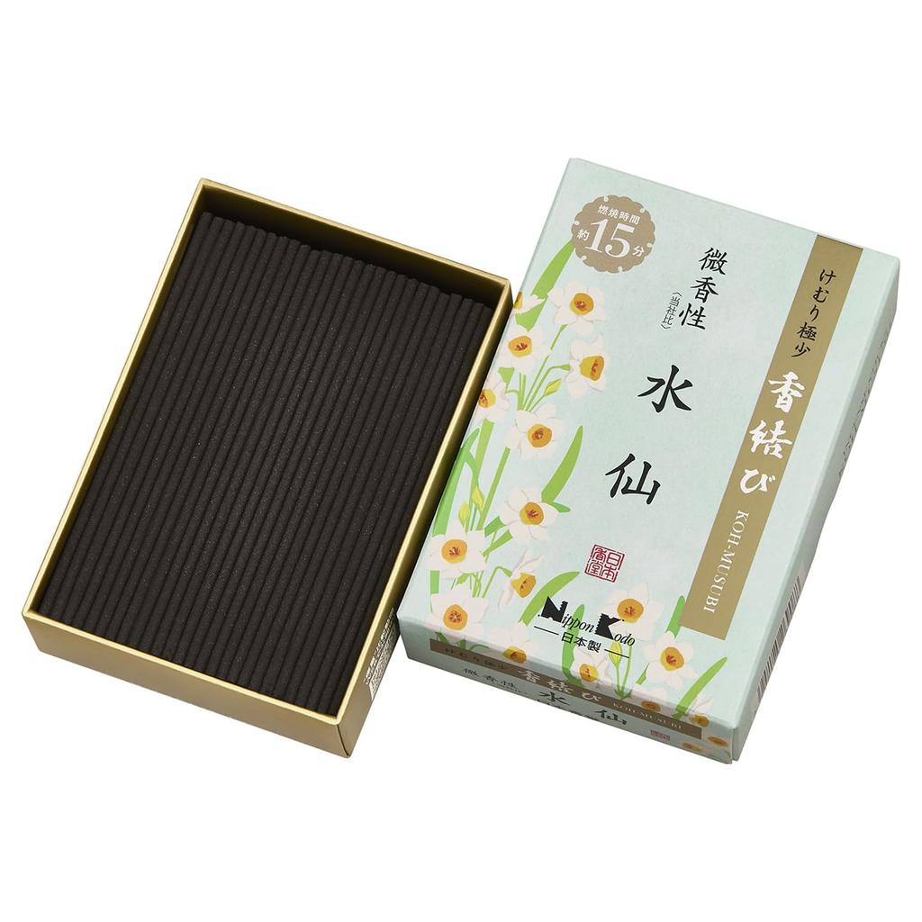 Nippon Kodo Incense Knot Slightly Scented Daffodil Mini 60g