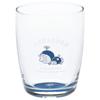 Glass Tumbler Bottom Made In 011147 "Doraemon" Cup, Small, Approx. 260ml, Color Indigo, Japan,
