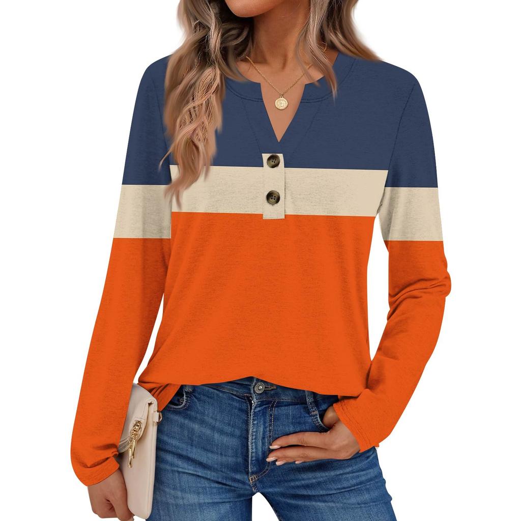 Women's Color Long Sleeve Shirts Elegant Casual Tops Trendy Shirts Tops