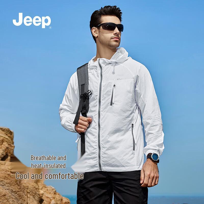 JEEP Unisex Hooded UV Protection Sun Jacket