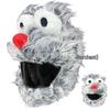Motorcycle Plush Helmet Cover - Three-Eye Elk, Pumpkin, Rabbit Balaclava