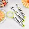 3Pcs/set Stainless Steel Fruit Tool Set Watermelon Ball Scoop Apple Corer Remover Fruit Carving Knife Fruit Pulp Separator Tools