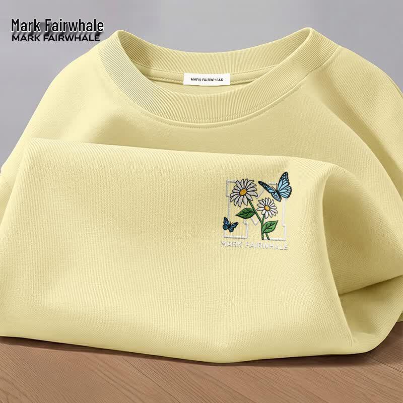 Mark Fairwhale Men s Letter Print Cotton T-Shirt 3XL