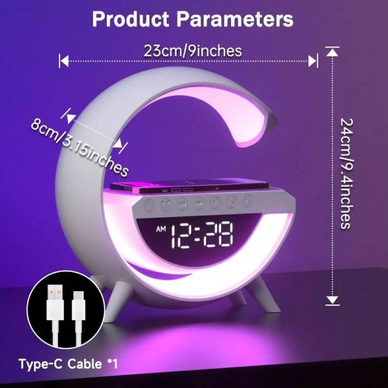 Intelligent Smart Led Lamp Bluetooth Speaker Wireless Charger Atmosphere Lamp