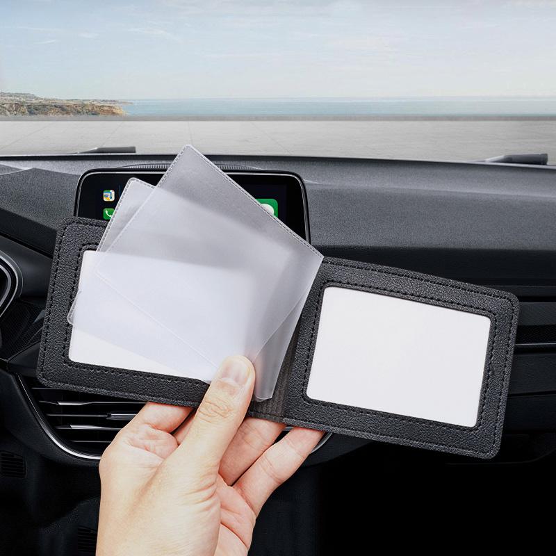 Ultra-Thin Car Driver License Bag ID Card Leather Cover For Mercedes Benz AMG GLE GLS CLA CLE GLC CLS GLA W223 Tire Valve Cap
