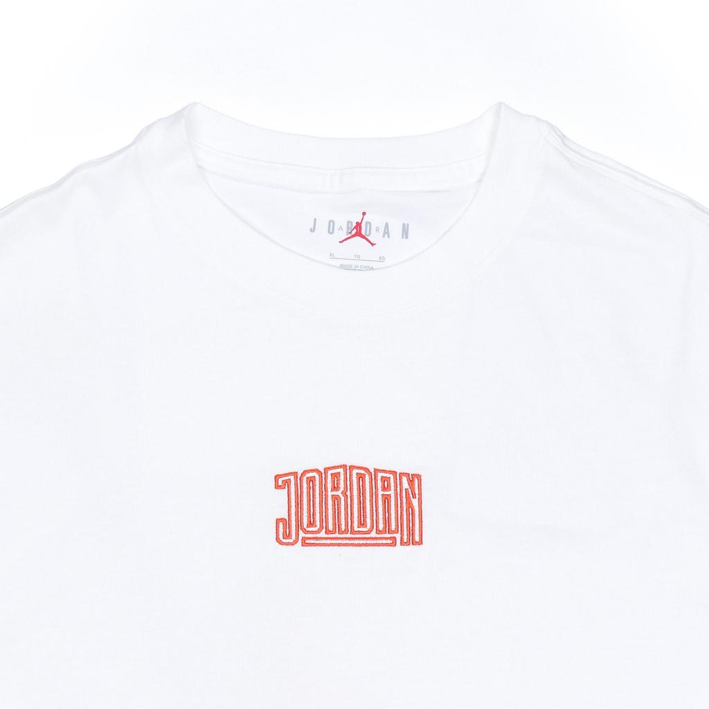 Jordan Jumpman Graphic Print Crew Neck Short Sleeve T-Shirt Men Tops White DO8906-100