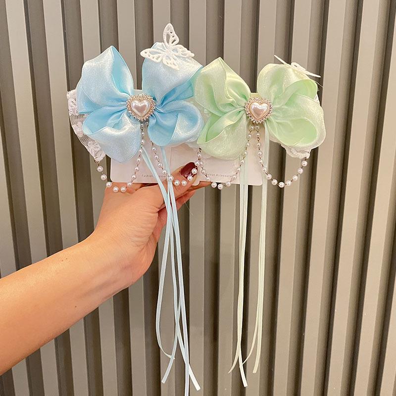 

Large Bow Hair Clip for Girls - Princess Fairy Birthday Headpiece Accessory