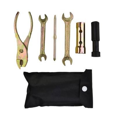 Kit de ferramentas para motocicleta 5 peças, chave de fenda com bolsa de armazenamento, liga de alumínio