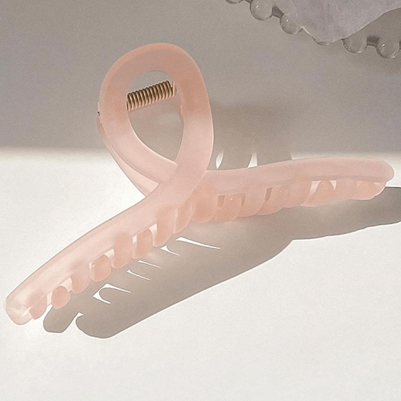 

New Elegant Large Jelly Acrylic Hair Claw Geometric Crab Hair Clips For Women Frosted Hairpin Shark Clips Summer Headwear