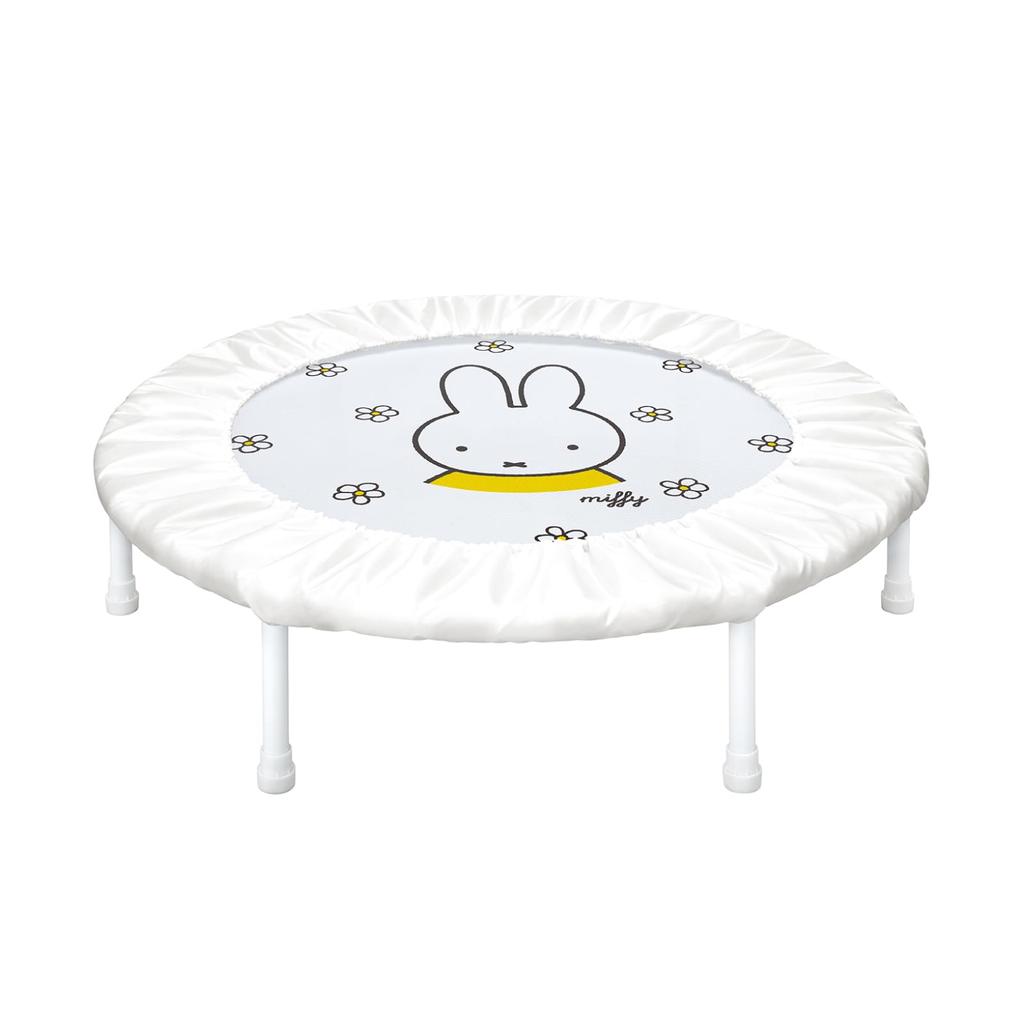 Ides Trampoline Core Training for Kids and Adults [Official] Series Indoor, Foldable, Quiet, (Miffy)