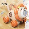 Dog Bubble Machine for Toddlers Portable Bubble Maker Blower Toy with Lights Large Output Rechargeable Lion Elephant Shape Indoor Outdoor Play Toys