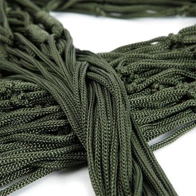 Nylon Rope Meshy Hammock For Outdoor Sleeping Net Bed With Rope Nylon Rope Hammock Mesh Hammock