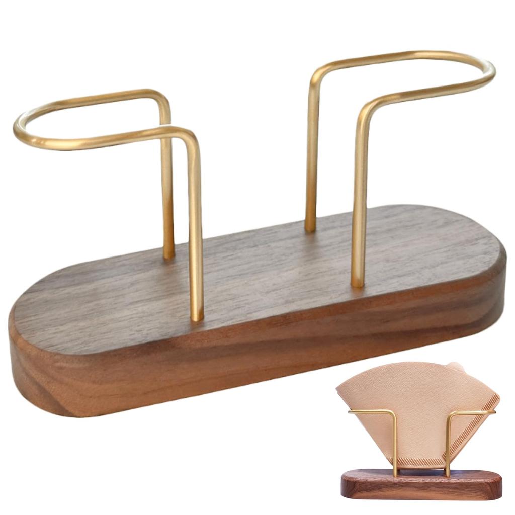 Choose from 3 types of coffee filter holders. Wooden coffee filter case. Large capacity, holds 70 filters. Coffee filter stand for organization and
