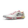 Li Ning Cushioning Slip Resistant Abrasion Resistant Low top Badminton Shoes Unisex Gray Red AYTV003-3