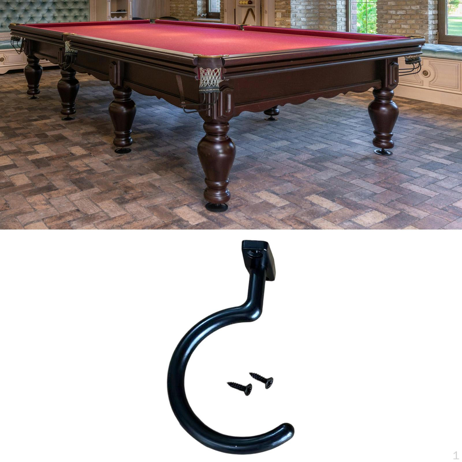 

Billiard Bridge Holder, Cue Hanging Hook, Ball Rest Accessory, Made of Zinc Alloy with чорний