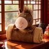 Coperta-Cuscino Peluche Cavallo 2026 – Morbido Pile per Sonnellini & Aria Condizionata, Perfetta per Eventi Aziendali