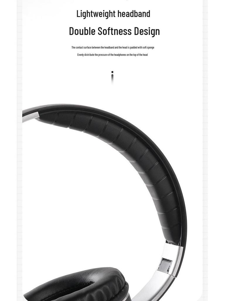 VJ033 Foldable Wireless Bluetooth Headset with LED & Card Slot for Sports