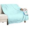 Margot Blue Dog Throw Blanket Beautifuls Soft Plush Plaid Manga Christmas Gifts Flannels Blankets