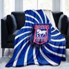 Town Football Club Crest Printed Throws Blanket Soft Flannel Blankets for Couch Bed Gifts for Men Women Picnic blanket Christmas gifts