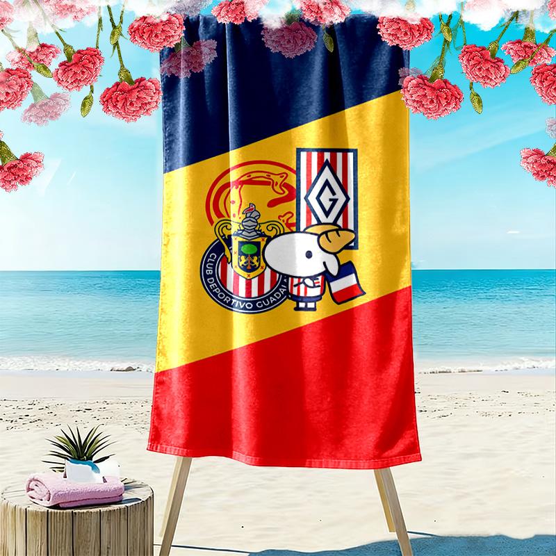 Chivas Mascot Style 2D Flat Print Beach Towel, Large Soft Quick Dry Towel for Beach Camping SwimmingXSTJ0915100