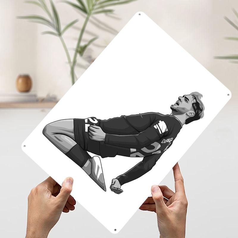 Kiernan DewsburyHall Black and White Version Tinplate Poster Customized Wall Art Vintage Metal Signs Retro Tin Plaque for Decor