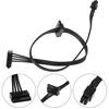 1Pc Portable Lenovo M410 M610 M415 General 45Cm Mini 4 Pin To 2 Sata Ssd Power Supply Cable