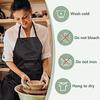 Verstellbare lange Schürze mit hohem Schlitz für Friseure & Gärtner
